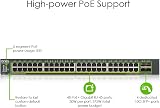Zyxel 48 Port Gigabit Smart Managed PoE+ Switch 375W 4x 10G SFP+ NebulaFlex view 3