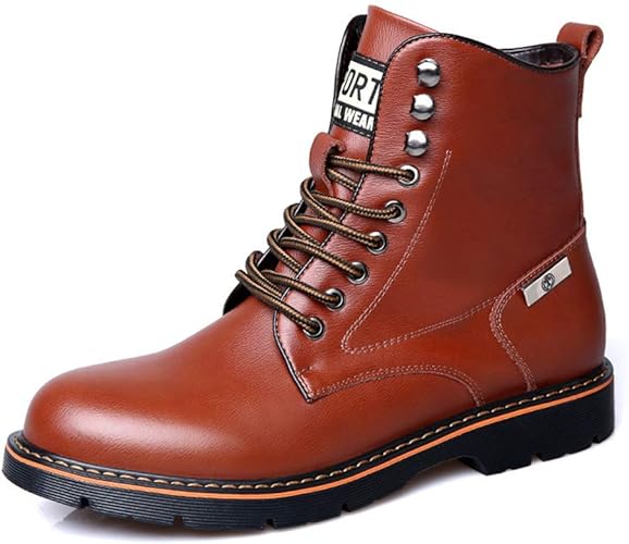 Amazon Zsxwin ワークブーツ メンズ ブーツ メンズブーツ 革靴 レースアップ シューズ ハイカット クラシック Zsxwin ブーツ