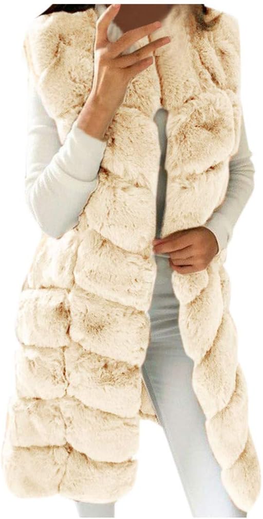Women Winter Warm Fashion Solid Color Jackets Short Stitching Button Faux Fur Plush Coat