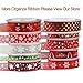 Fowod Shimmer Sheer Organza Ribbon, 54 Yard / 164 Feet, 0.4 Inch Wide, Orange