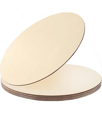 DECORKEY 36PCS Unfinished Wooden Circles - 2 Inch Round Wood Slices For DIY Crafts, Painting, Door Hangers, Wedding Decor