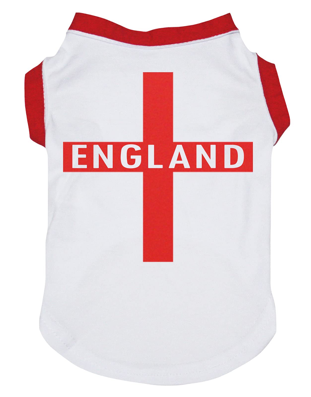 Petitebelle England Cross Puppy Dog Shirt (White, Medium)