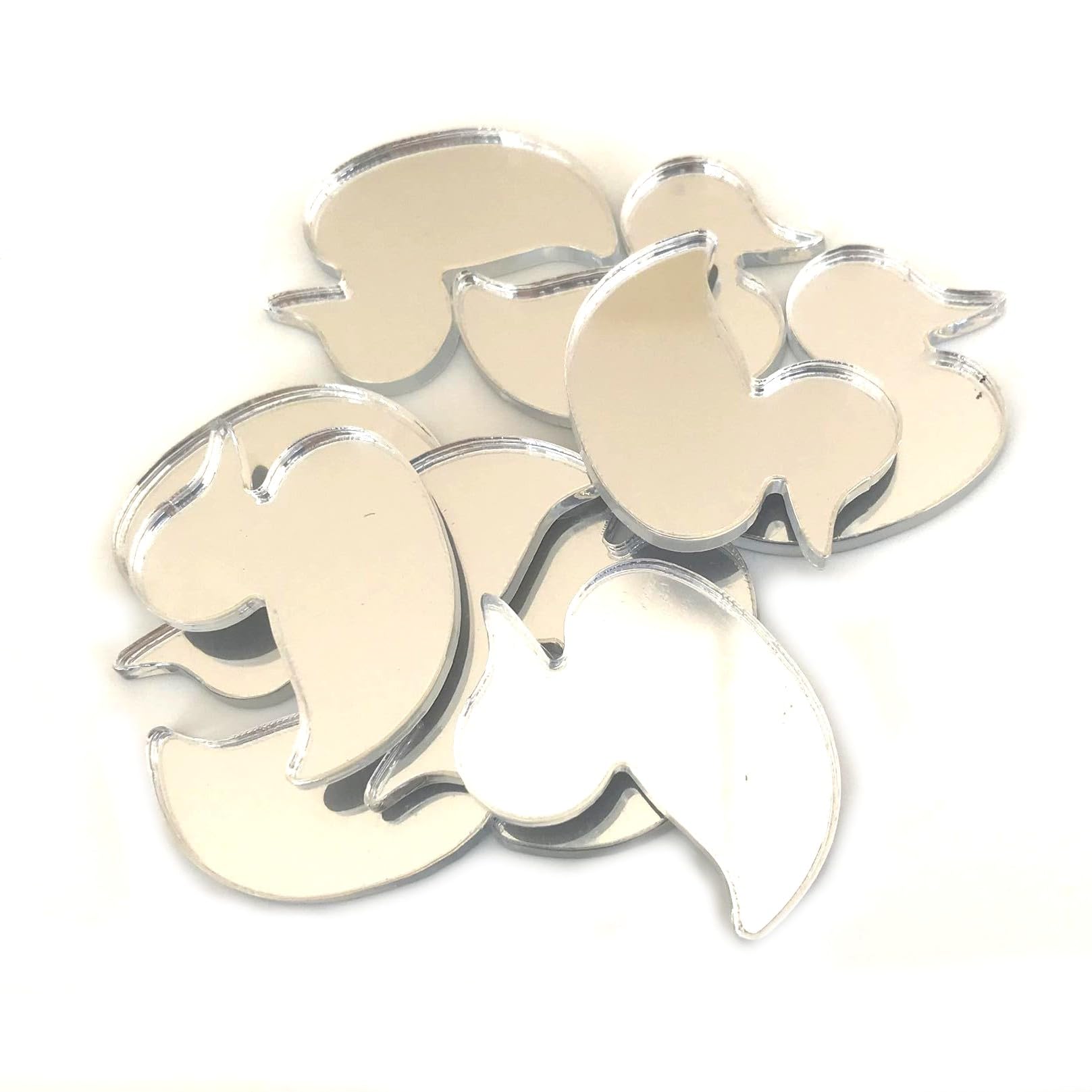 Sendmeamirror Ten x Rubber Duck Mirrors 2cm x 1.5cm (10 in Pack)