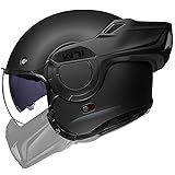 ILM Vintage Full Face Modular Motorcycle Helmet for