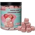 JADINGSFARM Freeze-Dried Strawberry Yogurt with Milk Limited Ingredient Yogurt Dog Treats, Grain-Free, Glute-Free, high Protein Strawberry YogurtTreats for Dogs Cats 5.7 oz