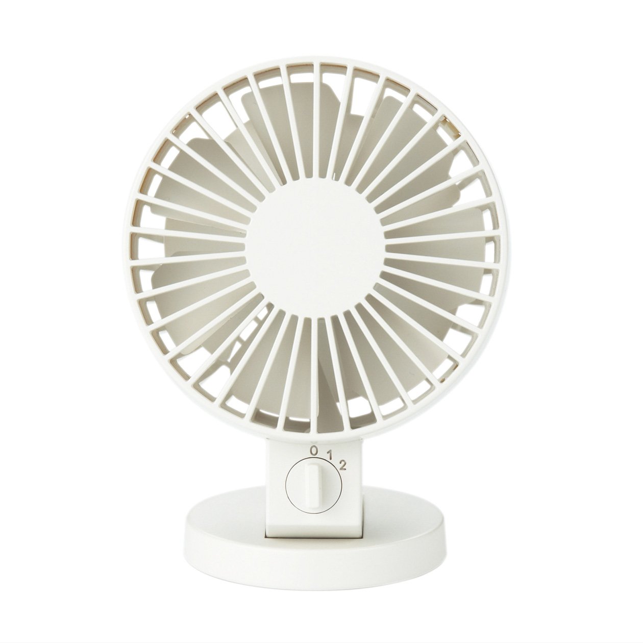Muji USB Desk Fan (Low Noise Fan), White, Model Number 9ZF001AZ03