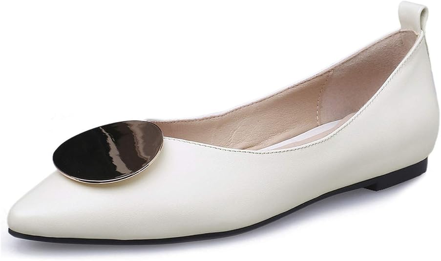 womens leather slip on flats