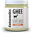Fatworks Fine Filtered 100% Grass-Fed Goat Milk Ghee, Pasture Raised on Small Family U.S. Farm. KETO, PALEO, WHOLE 30 APPROVED, 7.5 oz.