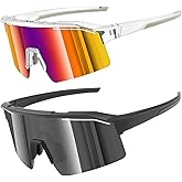 Sunbowglint Sports Sunglasses for Men Women Unbreakable UV400 Protection Goggles Baseball Running Cycling Glasses