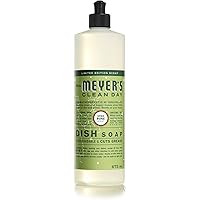 Mrs. Meyer's Clean Day Dish Soap, Cruelty Free and Biodegradable Dishwashing Liquid, Iowa Pine Scent, 473 ml Bottle
