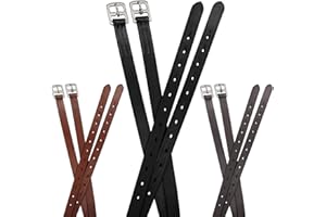 Paris Tack Soft Leather Stirrup Leathers with Stainless Steel Hardware, These 1" Wide Leathers Come with a One-Year Warranty.-Pair