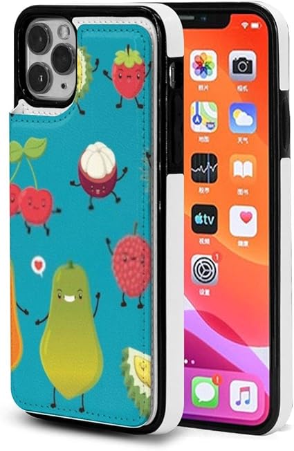 Amazon Co Jp Baixing スリムケース Iphone 11用 スタンド機能 クレジットカードスロット付き ベクトルココナッツデザインケース 家電 カメラ