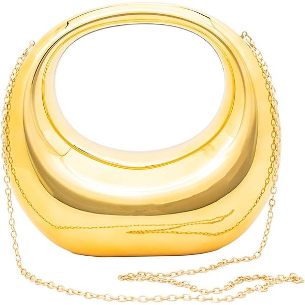 Gold Clutch Bag Acrylic Mirror Purses Clutch Bags for Women Top