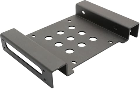 IO Crest – sy-acc25046 2.5/3.5 – 5,25 HDD Kit de Montaje, Color Negro