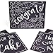 Wedding Photo Booth Sign Props - Set of 5 - Double Sided Hard Plastic Prop Signs (Chalkboard Style)