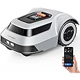 Robot Lawn Mower with Max 180m Stable Boundary Wire - Recommended 550㎡, Max 900㎡, 300% Higher Efficiency of Grid-Shaped Mowing Path, Automatic Robotic Lawn Mower with Auto Mapping & Recharge