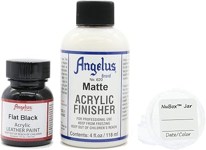 angelus flat black leather paint
