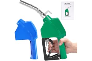 GRYVOZE 3/4" NPT Automatic Fuel Nozzle, 16 GPM Diesel Gas Pump Nozzles with Hook & 3-Position Auto Lock, Fuel Hose Handle Transfer Gun Gas Pump Nozzle for Gasoline, Diesel, Kerosene and Water