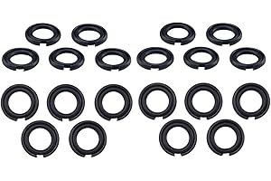 TALSWIF 3/8" Impact Retaining Ring Clip Impact Friction Ring with O-Ring fits Mmilwwaukiiii Type Impact Wrenchs, Square Drive Socket Retainer Ring（20 Sets/Pack）