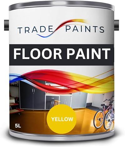 Trade Paints Heavy Duty Quick Dry Floor Paint Safety Yellow 5L