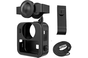 Ferbao Silicone Case for GoPro MAX 2,Protective Cover Case with Lens Cap/Lanyard/Battery Cover for GoPro MAX 2 (Silicone Case