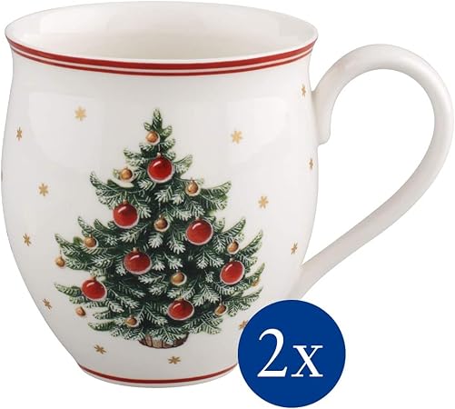 Addobbi Natale Villeroy Boch.Villeroy Boch Toy S Delight Set Mug Con Manico Albero Natale Set 2 Pezzi Porcellana Bianco Multicolore Amazon It Casa E Cucina