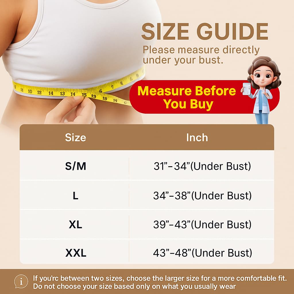 Fit Geno Posture Corrector for Women Invisilite: Invisible Lightweight Back Brace for Neck Shoulder & Upper Back Pain Relief - Improve Posture Correct Hunchback Slouching Under Clothes Large