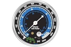 Mastercool 285350-001 R134A/R-12 Low Side Replace Gauge, Blue