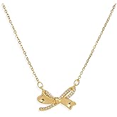 Jean Beau Small Heart Dangle Choker Necklace for Women, Valentine Dainty Cute Statement Puffy Love Drop Pendant Adjustable Link Chain Wedding Prom Jewelry Gift.