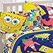 Spongebob Patrick Twin Sheet Set Dark Blue Bedding
