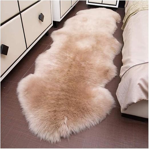 Balscw Faux Lambskin Sheepskin Rug Faux Lambskin Rug Eco Lambskin