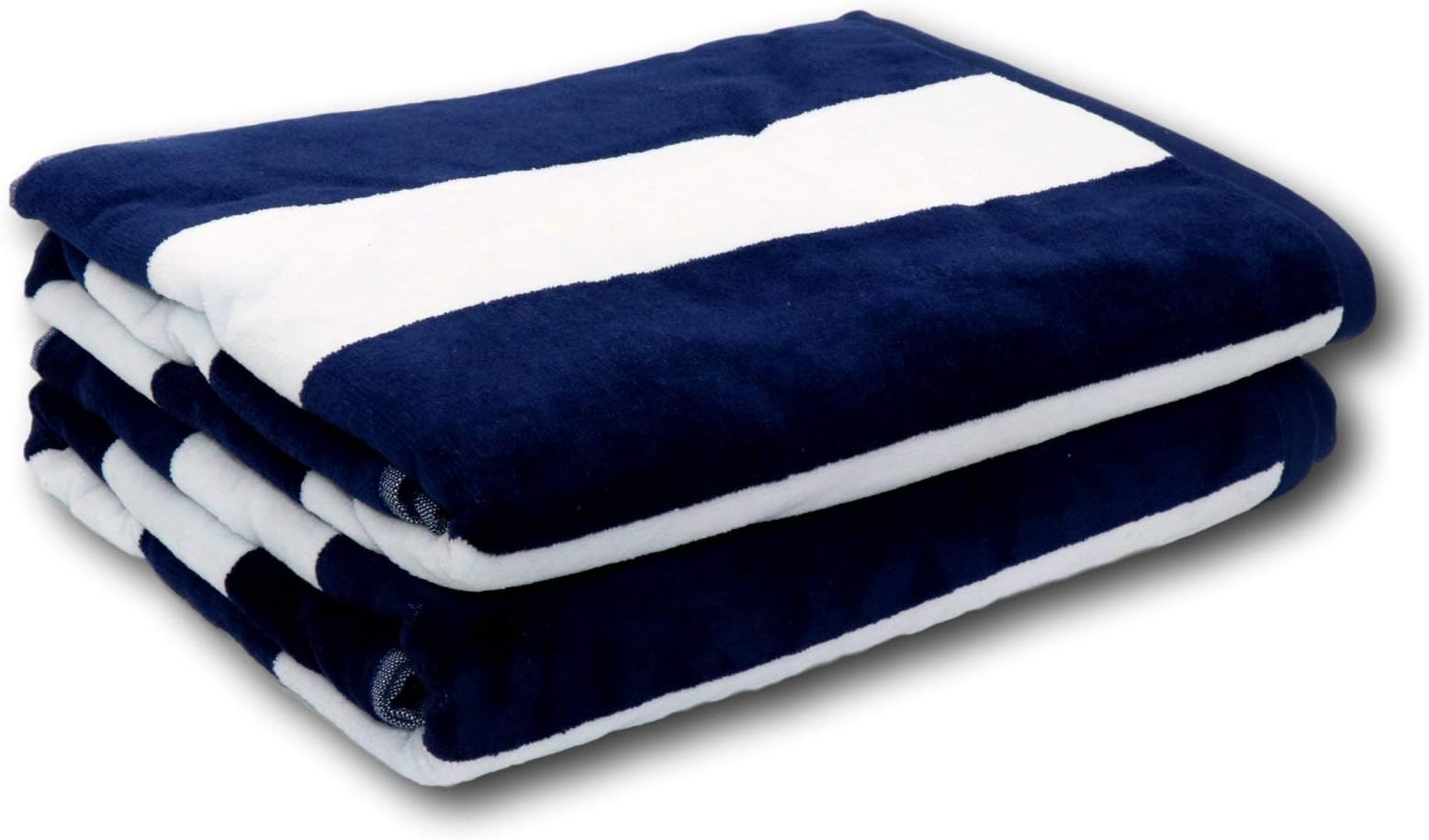 Lara Cabana 100% Turkish Cotton Beach Towel Pool Spa Bath Extra Soft & Large (35" x60) by Corner4Shop (Navy 2 Pack)