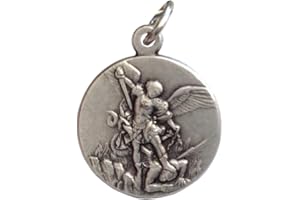 I G J SAINT MICHAEL THE ARCHANGEL MEDAL - THE PATRON SAINTS MEDALS- 100% MADE IN ITALY