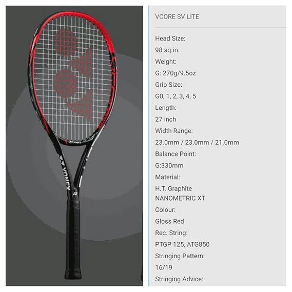 yonex vcore sv lite