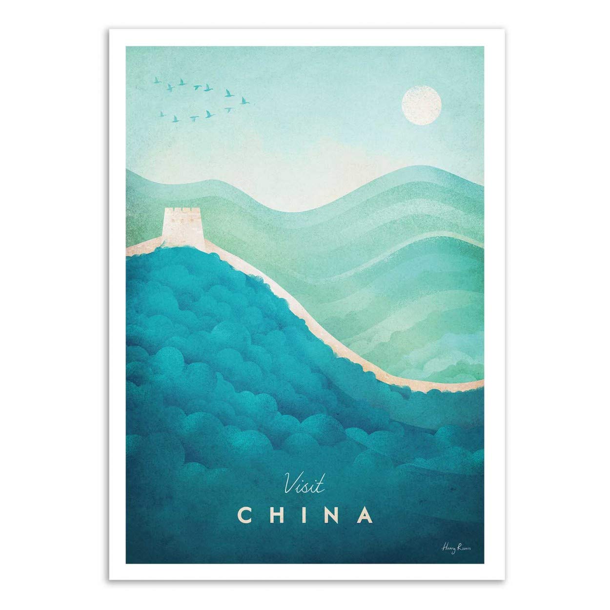 Wall Editions Art-Poster - Visit China - Henry Rivers