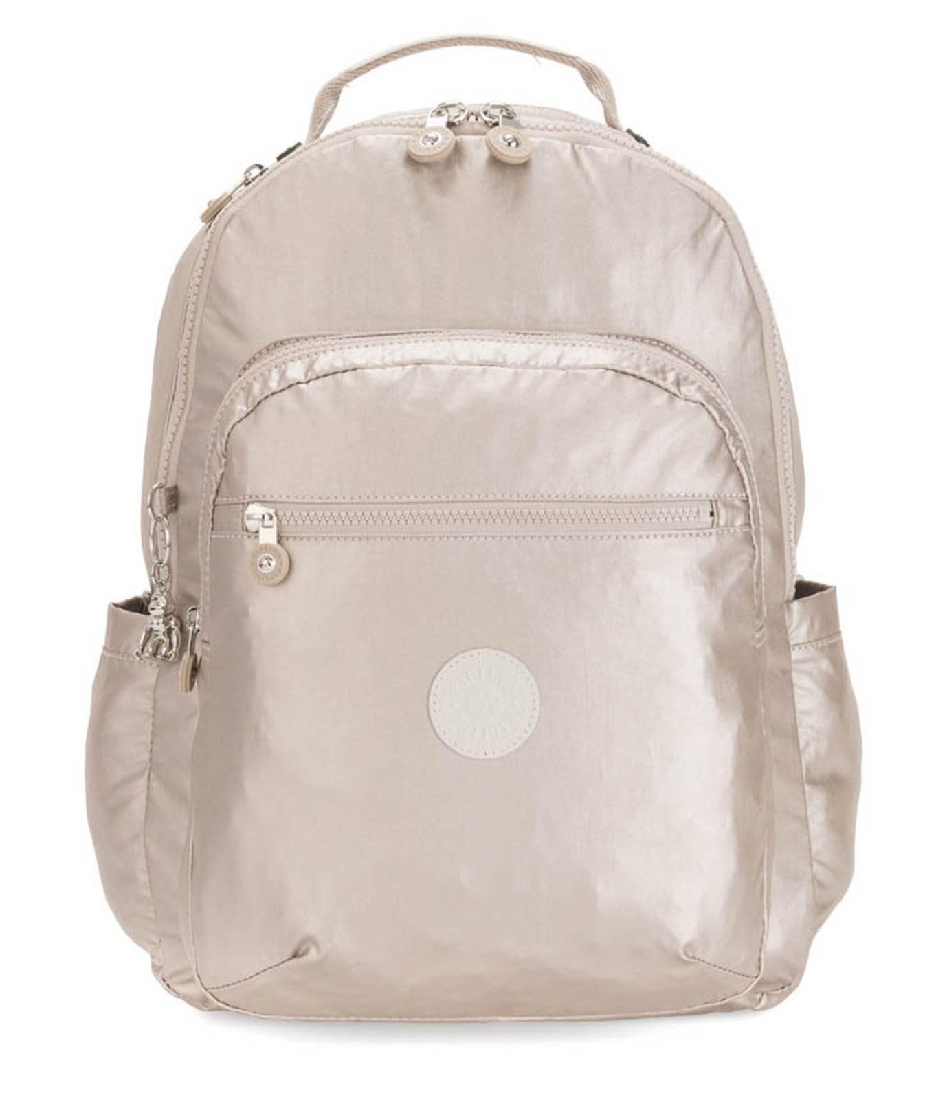 Kipling SEOUL Large Backpack, Metallic Glow (Silver)