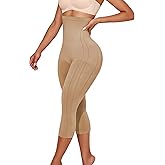 Takusun Shapewear Leggings for Women Tummy Control High Waisted Capri Body Shaper Butt Lift Thigh Slimmer