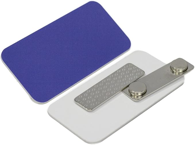 Name Tag/Badge Blanks 25 Pack Blue 11/2" X 3", Round