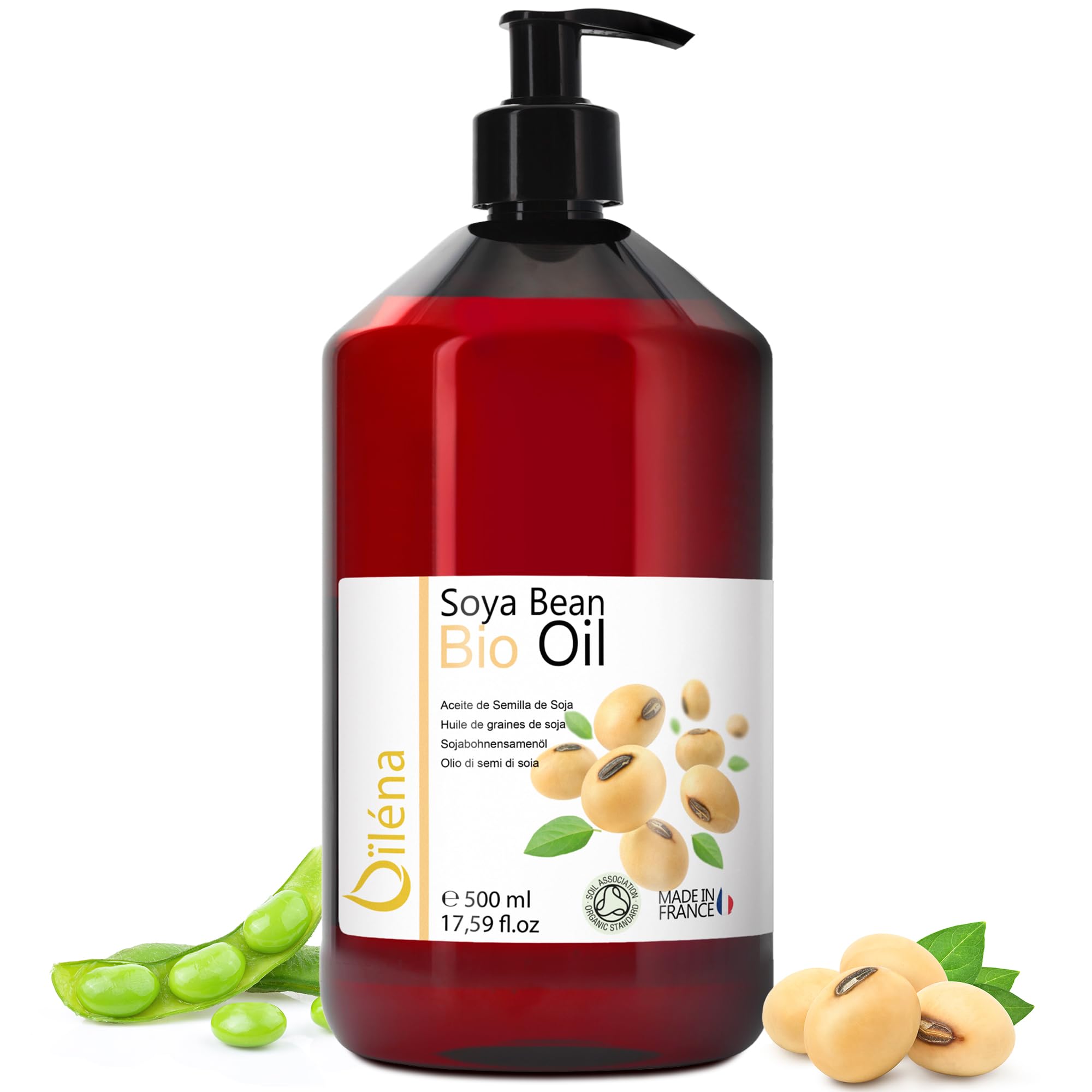 Bio SOYA Oil Skin Care Superhero! Professional Oil Massage, Moisturising Body Oil, Anti-Age Make Up Remover Oil, High Vitamin E Oil, Anti Cellulite Oil - 500 ml