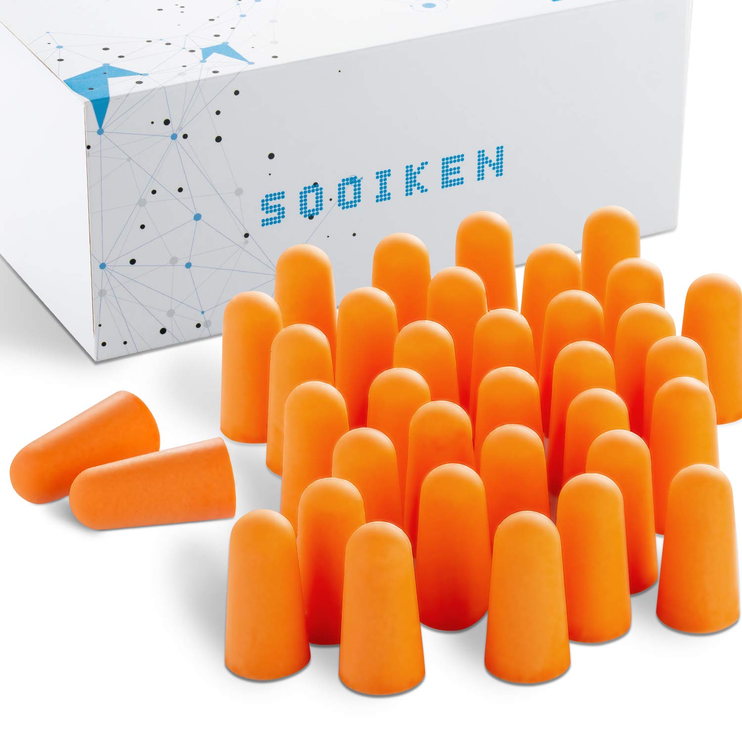 Foam-Ear-PlugsEar-Plugs-Noise-Reduction-33dB-SNR-Super-Soft-Foam-Ear-Plugs-for-Sleeping-Woodworking-Shooting-Travel-Concert-Snoring-Loud-Events-Orange-Ear-Plugs-100-Pairs-Individual-Package