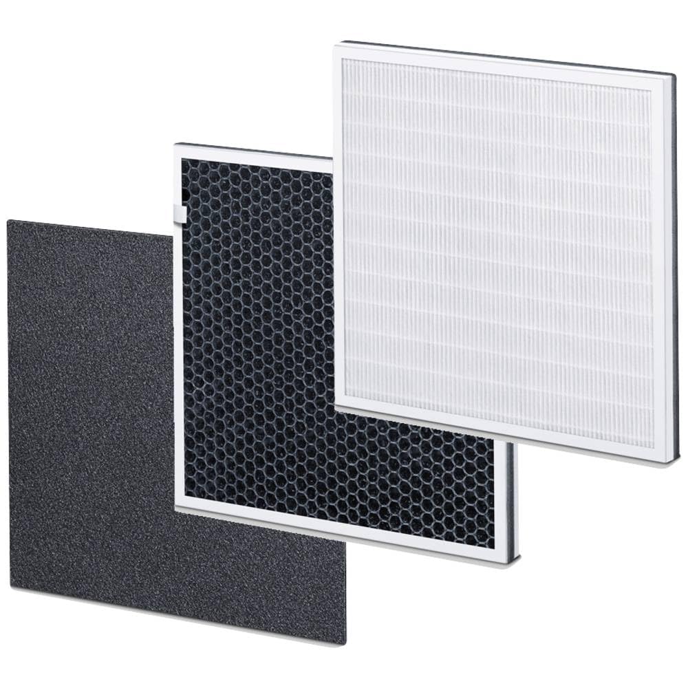 Beurer LR300/LR310 Air Purifier Filter Replacement Set, 3-Layer Filter System With HEPA Filter H13, Activated Carbon Filter And Pre-Filter, Captures 99.95% Of Harmful Particles