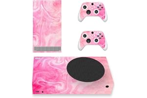 PlayVital Psychedelic Pink Custom Vinyl Skins for Xbox Core Wireless Controller, Wrap Decal Cover Stickers for Xbox Series S Console Controller