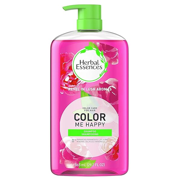 HERBAL ESSENCES SHAMPOO FOR COLORED HAIR, PARABEN-FREE, COLOR ME HAPPY, 29.2 FL OZ