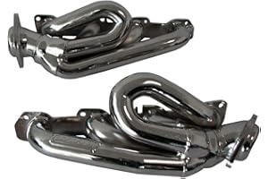 BBK Performance (4014) 1-5/8" Chrome Shorty Tuned-Length Exhaust Header for Dodge Truck
