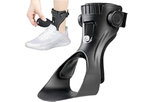 FURLOVE AFO Drop Foot Brace, Upgraded Medical Foot Up Ankle Foot Orthosis Support with Inflatable Airbag for Hemiplegia Stroke Shoes Walking Foot Stabilizer (Right, XL)