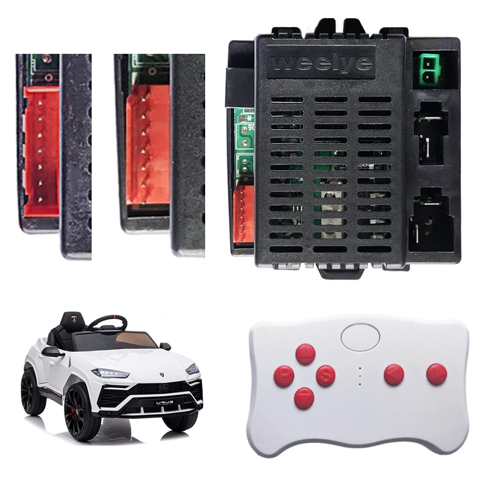 Photo 1 of 12 Volt Weelye RX18,RX43,RX23 CE 2.4G Bluetooth Receiver Control Box Conversion Kit for Power Wheels Ride on Car,Wellye Remote Speed Controller Kit Transmitter Circuit Board for Kids Replacement Parts