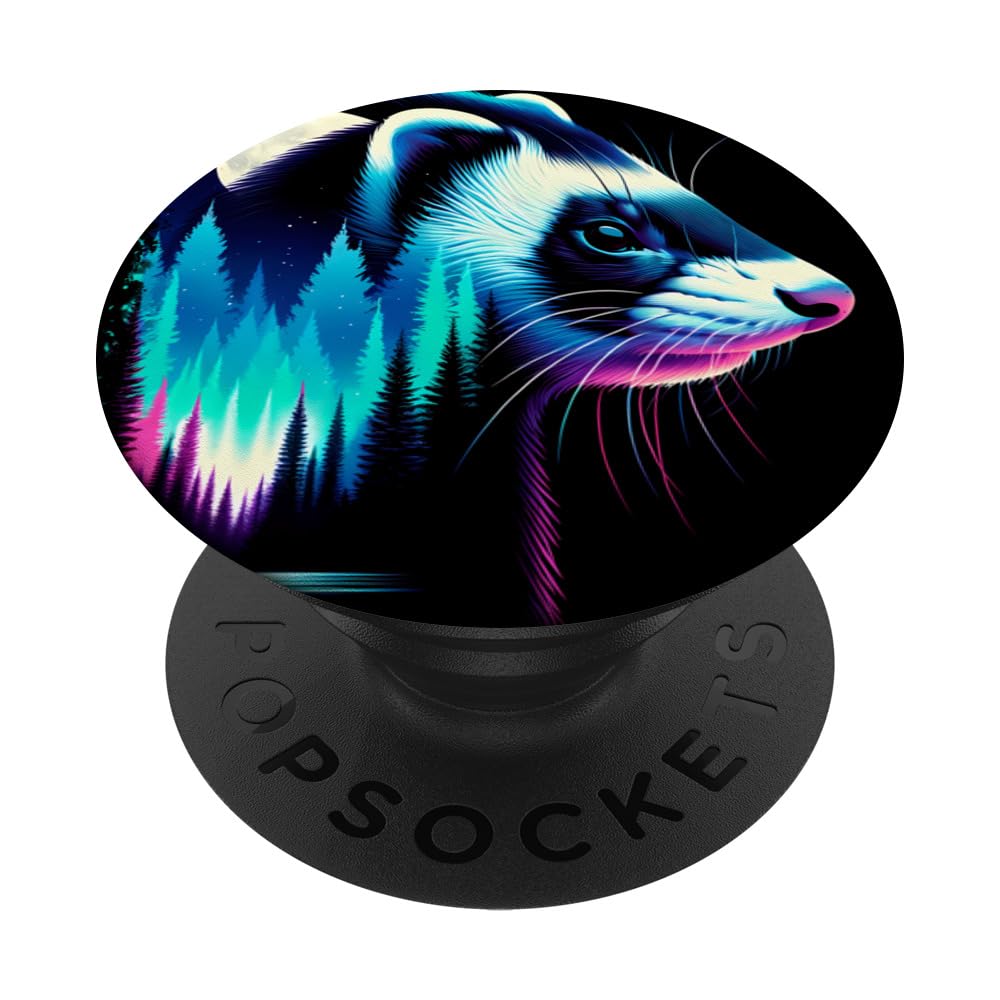 Spirit Animal Ferret Men Women Kids Christmas PopSockets Swappable PopGrip