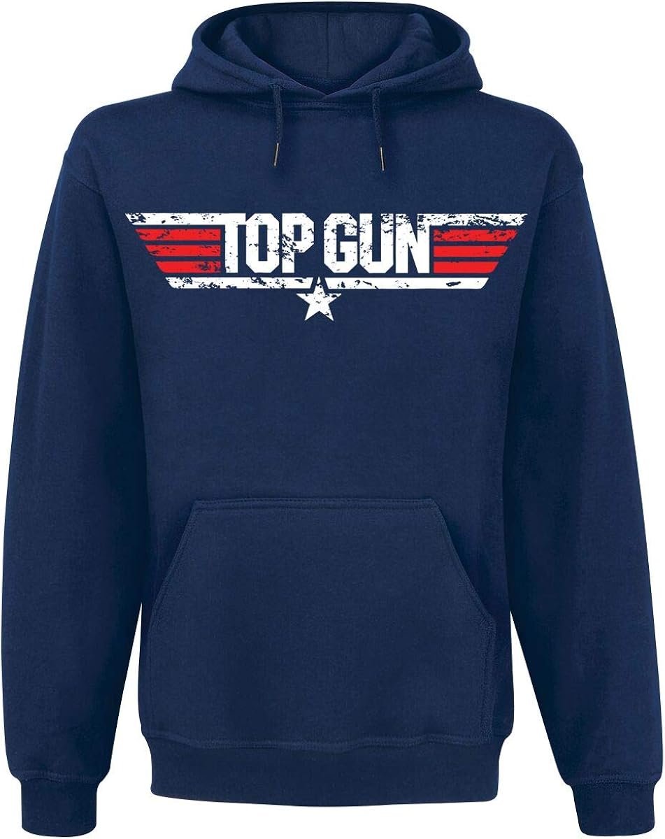 Top Gun Distressed Logo Hoodie Clothing