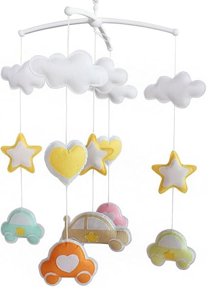 Decor Suspendu Bebe Colore Lit Mobile Exquis A La Main Toy Mini Voiture Amazon Fr Bebes Puericulture