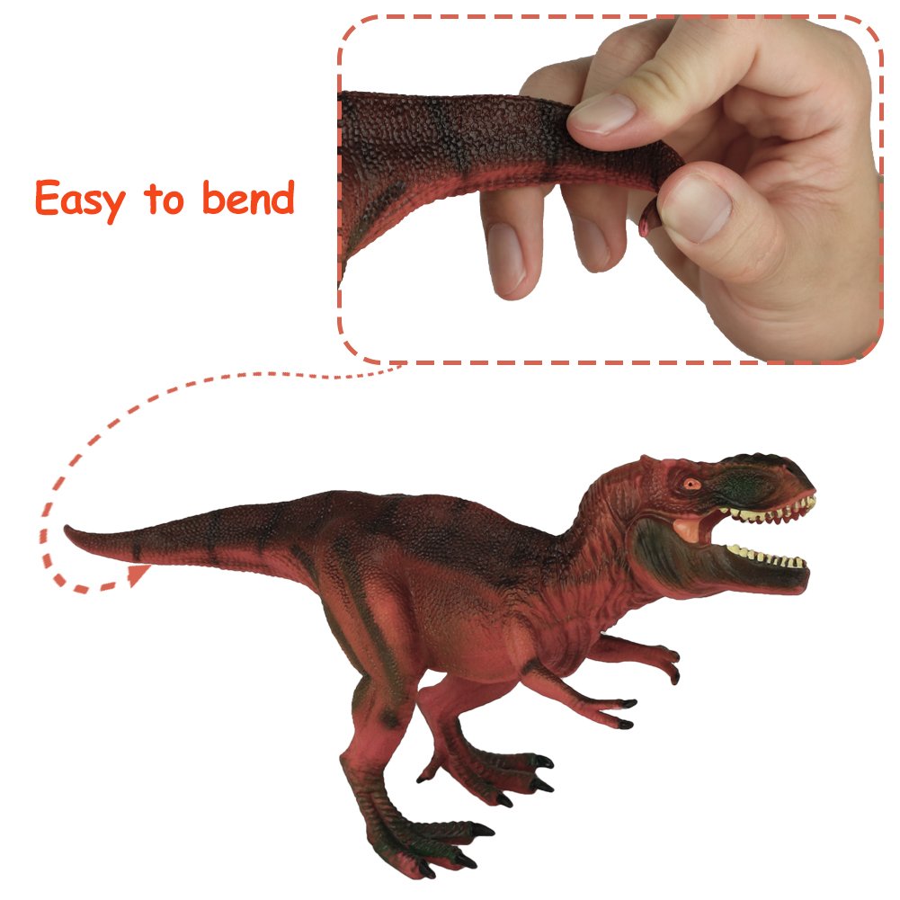 Tiranosaurio Rex Juguete T Rex Figura de Dinosaurio Súper Realista Juguetes TPR Resistente Moldes Dinosaurios de Juguete Figura y Regalo Colección para Niños